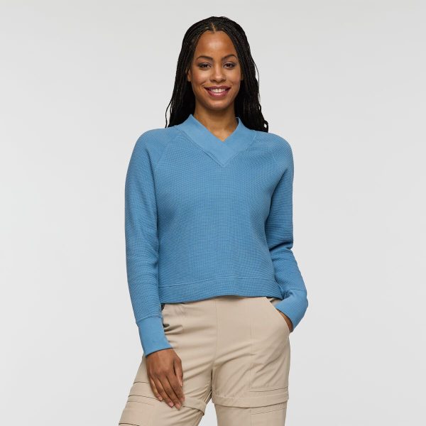 Atajo Long-Sleeve Waffle V-Neck - Women's